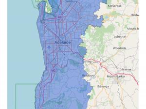 A map showing the area from which the participants will be selected