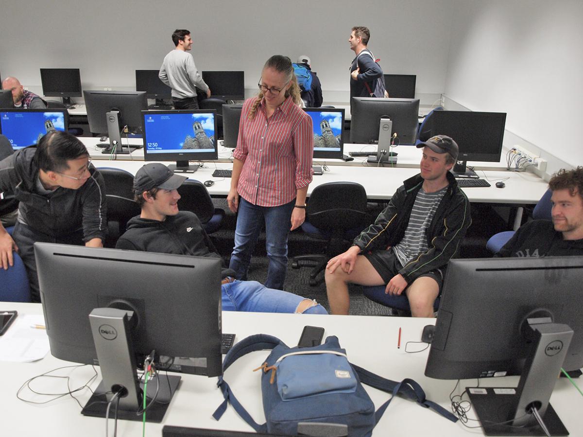amanda and students