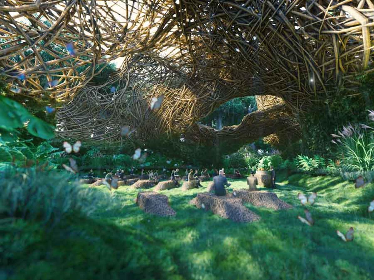 Memorial space render