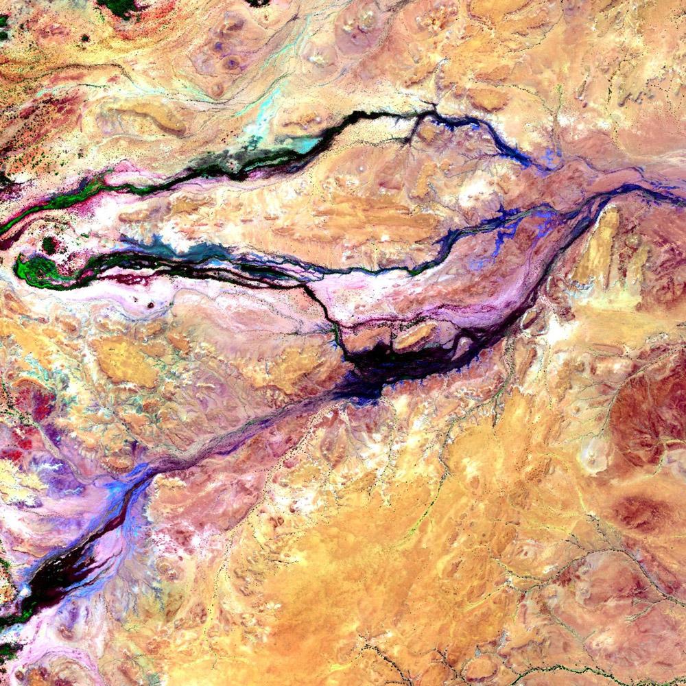 Spatial sciences satellite image