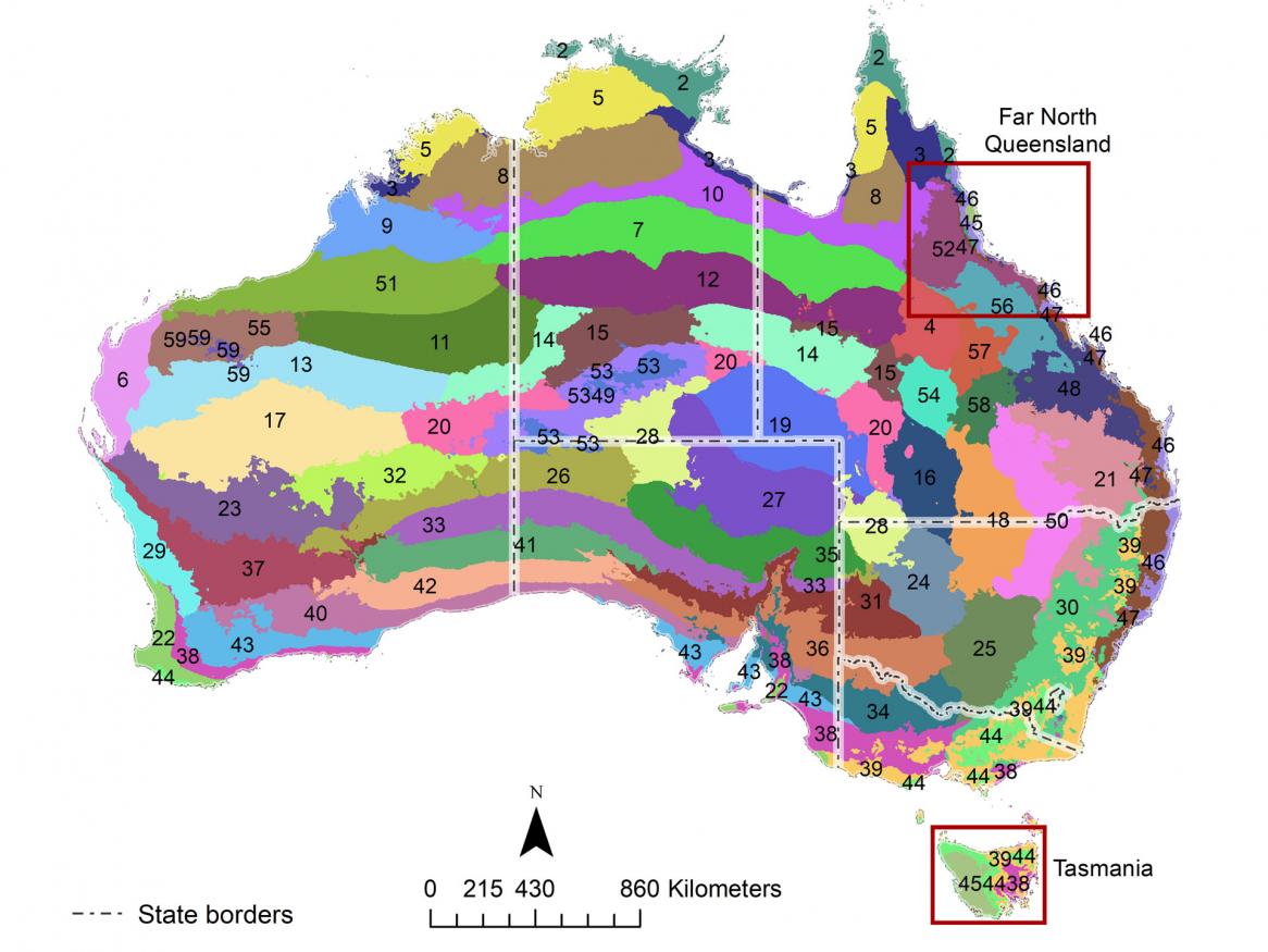 Australia’s ecosystems and ecological characteristics mapped