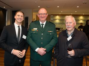 3 guests attending CASR function at the National Wine Centre Friday 23rd June 2023