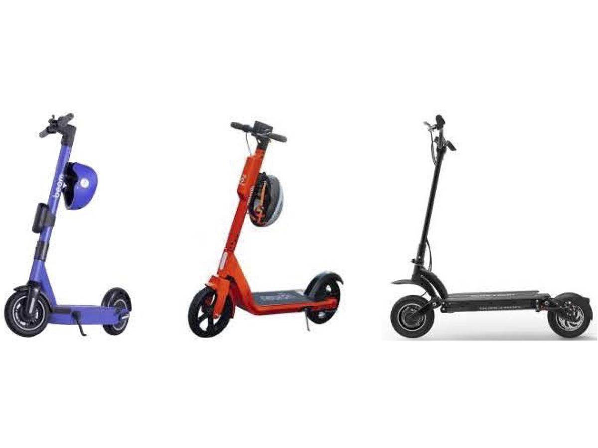 images of e-scooters