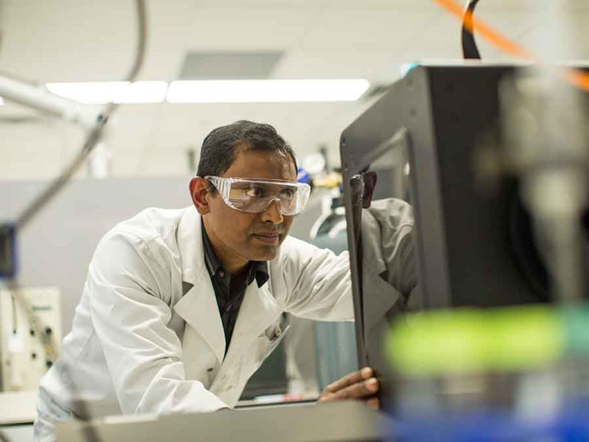3D printer in Graphene Laboratory. Nanomaterials.