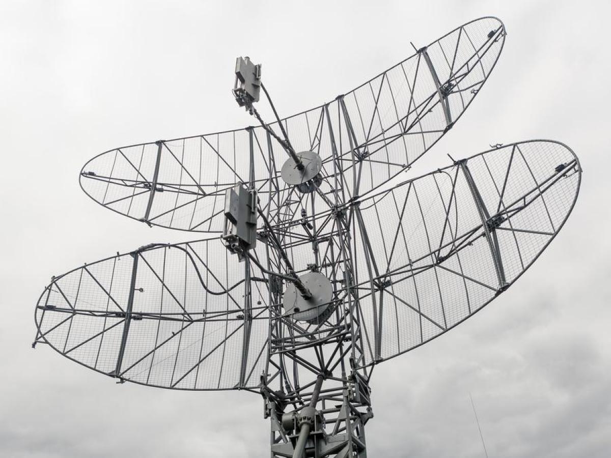 Black and White photo of Satellite