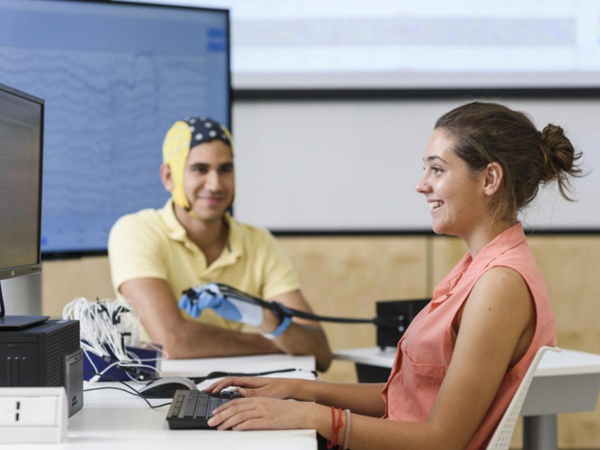 Two electrical engineering students
