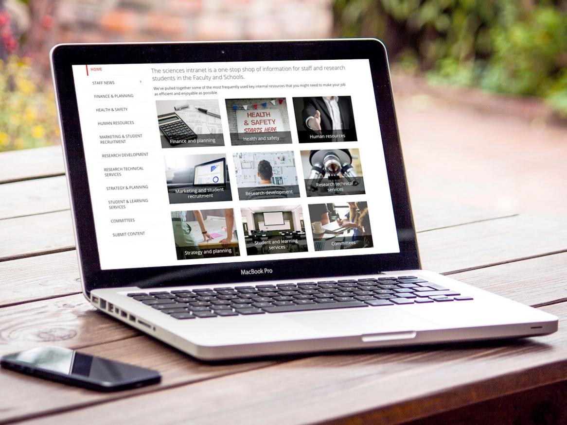 Laptop sciences web intranet