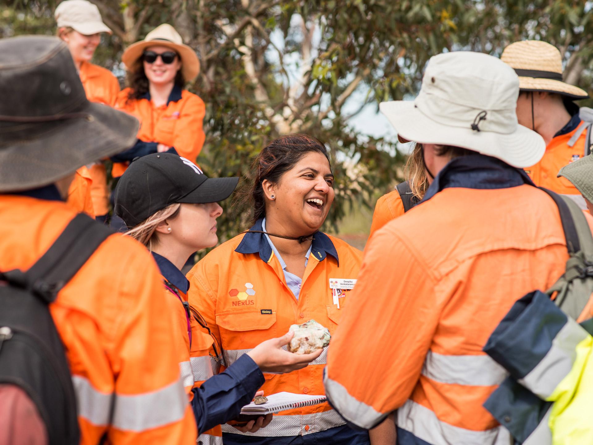 NExUS participants conducting field work