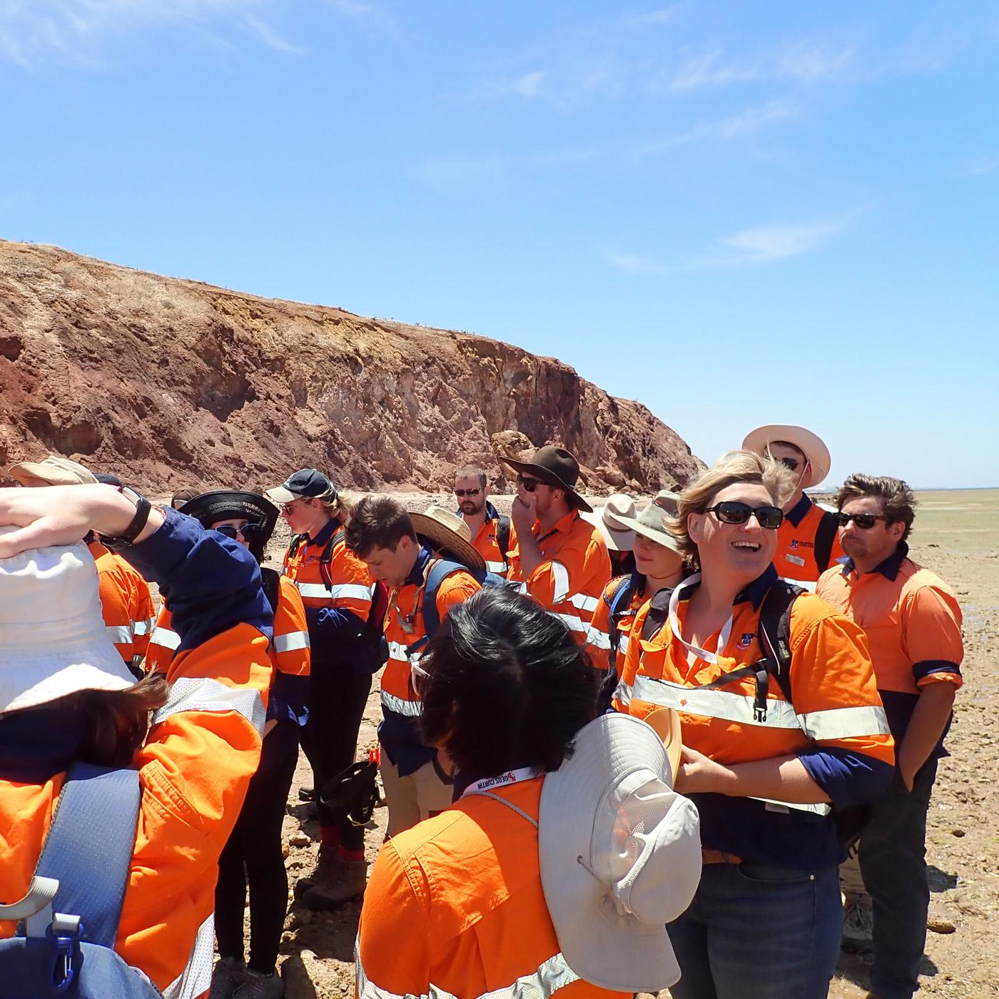 NExUS participants on the Yorke Peninsula field trip