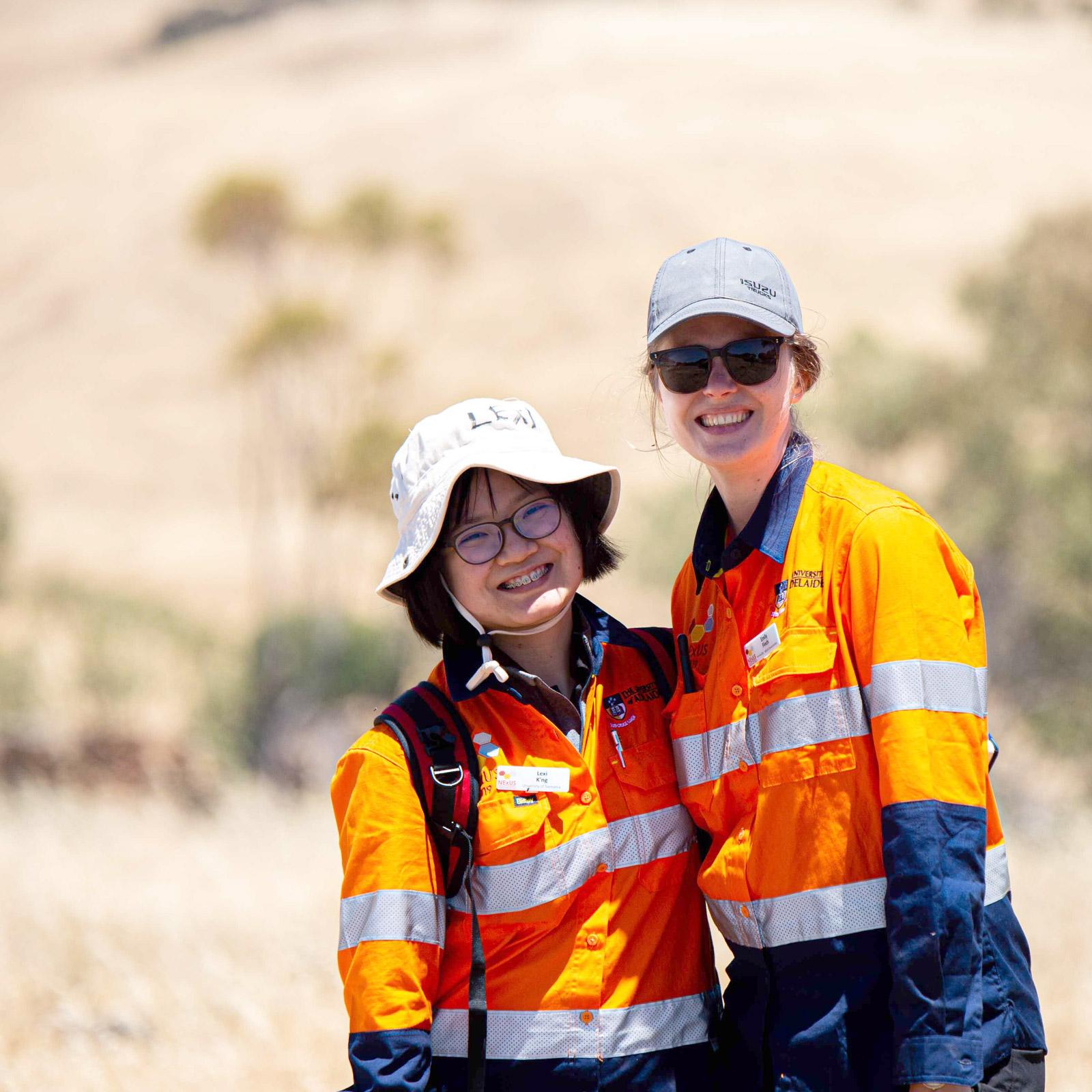 NExUS participants conducting field work in the Adelaide Hills