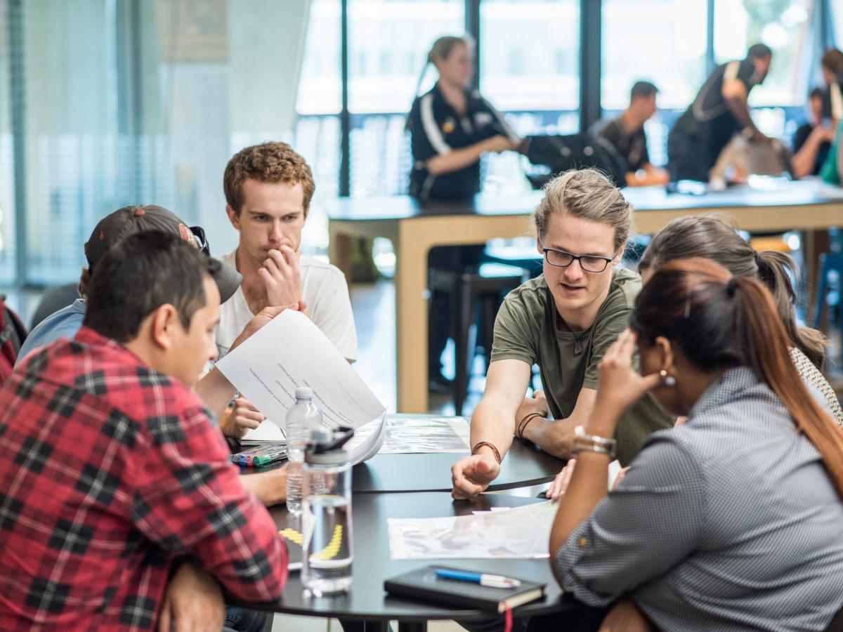 Group work by NExUS participants at the South Australia Drill Core Reference Library