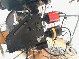 Shelyak LHIRESIII spectrograph on the C14, with QHY22 and ZWO ASI174MM cameras