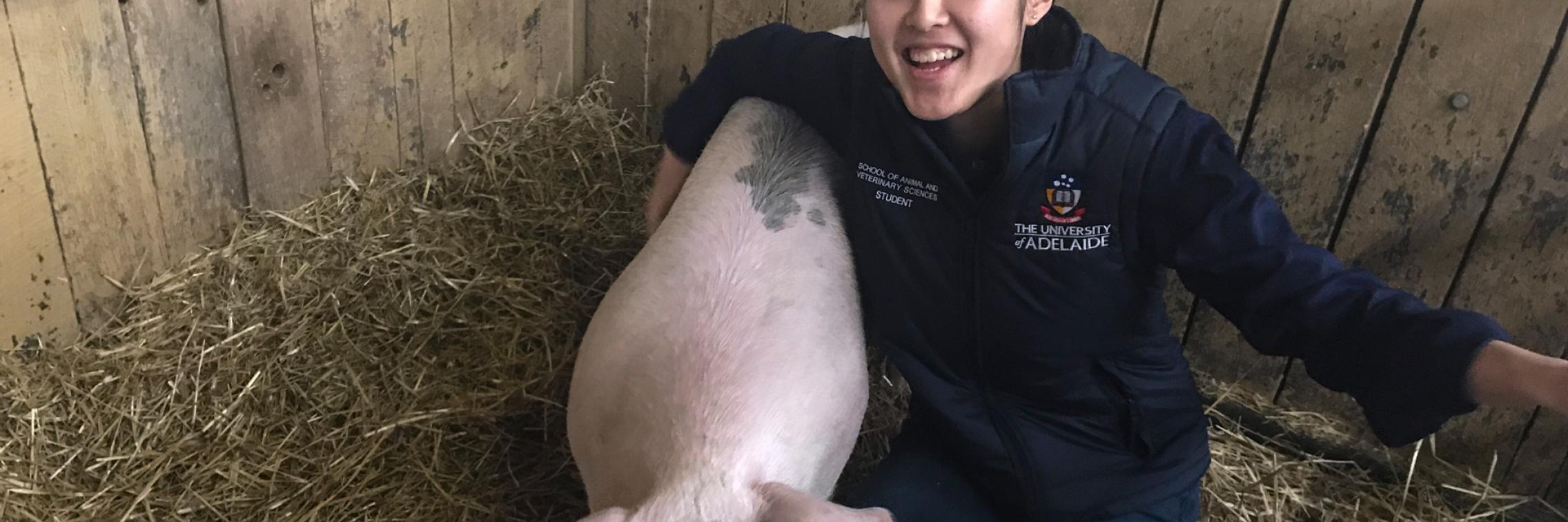 School of Animal and Veterinary Sciences student Molly Oshiro