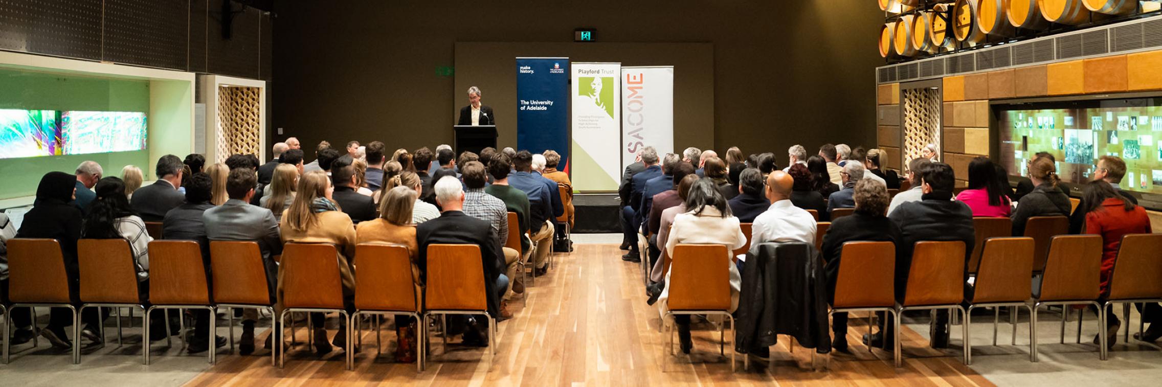 Playford Trust awards ceremony hosted at the National Wine Centre, Adelaide
