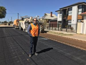 Used tire rubber to make road subgrade stabilisation