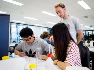 University of Adelaide students science class