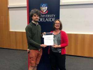 Dr Stijn Glorie received Executive Dean Of Sciences Awards for Excellence in Teaching. 