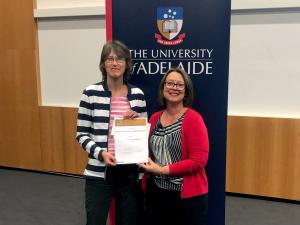 Recognising sustained excellence in leadership and development of others and a contribution to building an enduring legacy, Prof Ebendorff-Heidepriem received the Research Leadership Award.