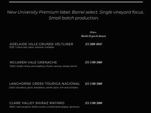 University of Adelaide Black Label Wines 2021