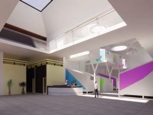 3d render of building