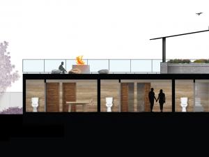 2d view of bedrooms in a design house 