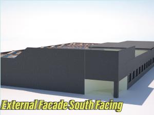 external facade south facing 