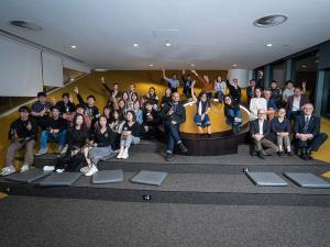 Celebrations at the informal graduation ceremony