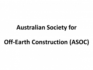 Australian Society for Off-Earth Construction (ASOC)
