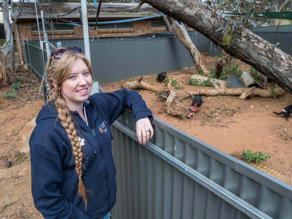 PhD candidate Chelsea Graham who is conducting research that will contribute to finding a cure to the life-threatening disease.