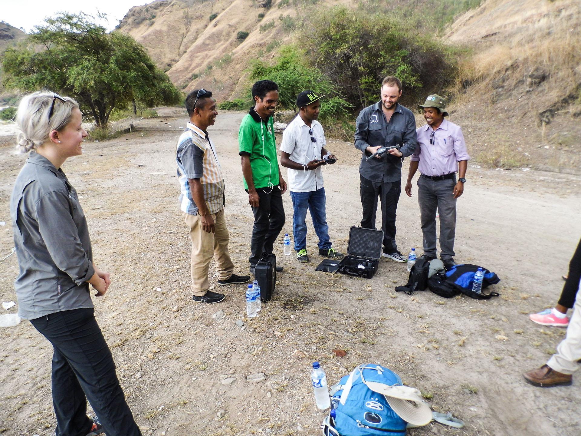 Scientists from the Unmanned Research Aircraft Facility