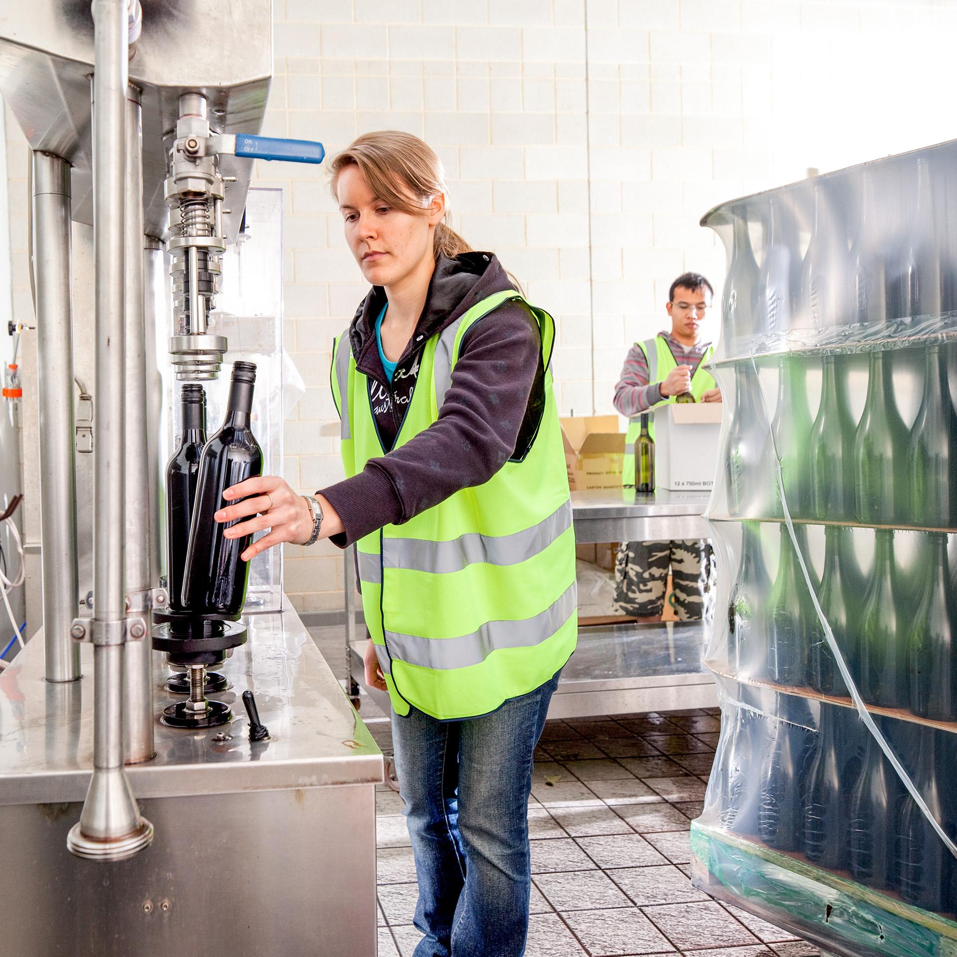 Wine students - winemaking