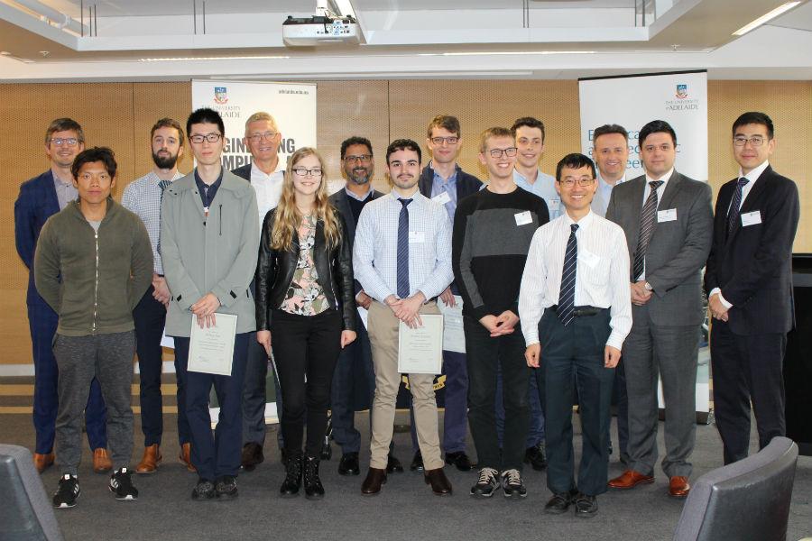 Student Award Winners holding their certificates