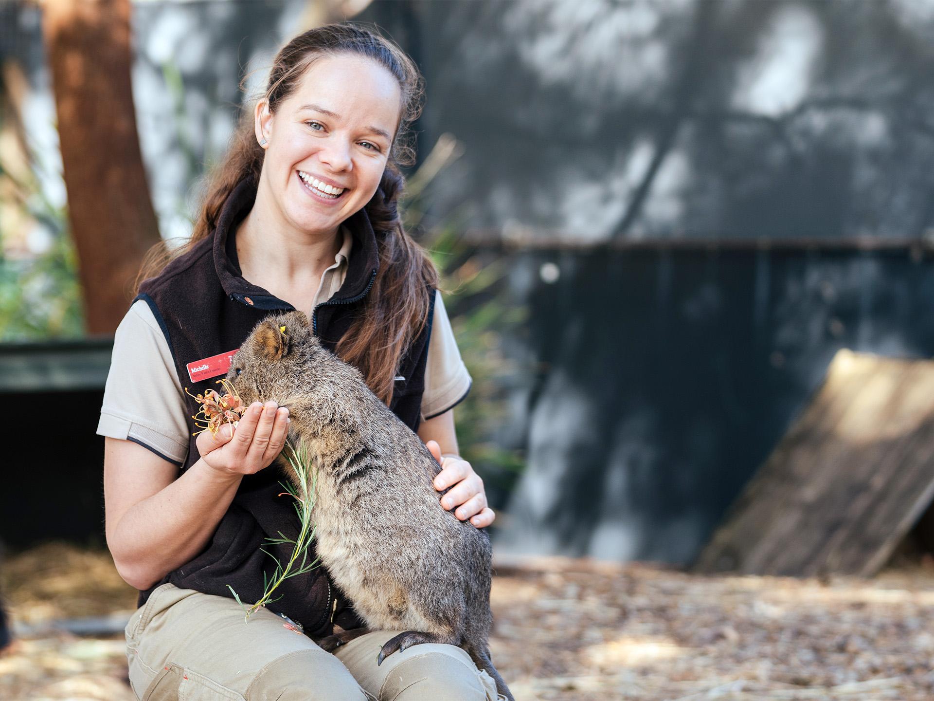 Michelle Birkett zookeeper - animal science graduate