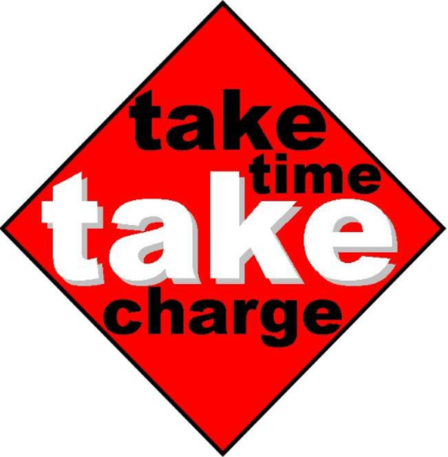 HSW stop sign: Take time Take charge