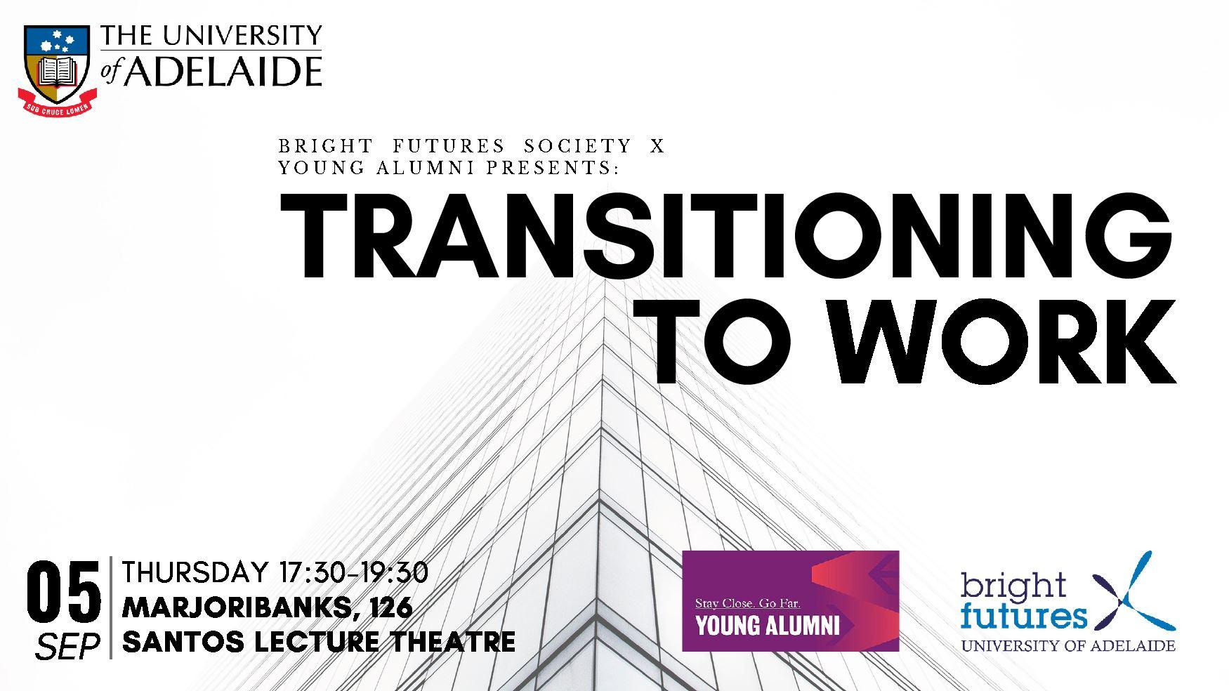 Transitioning to work, 5 September