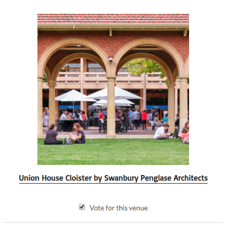 Picture of students sitting in and around the Cloisters on the University of Adelaide campus