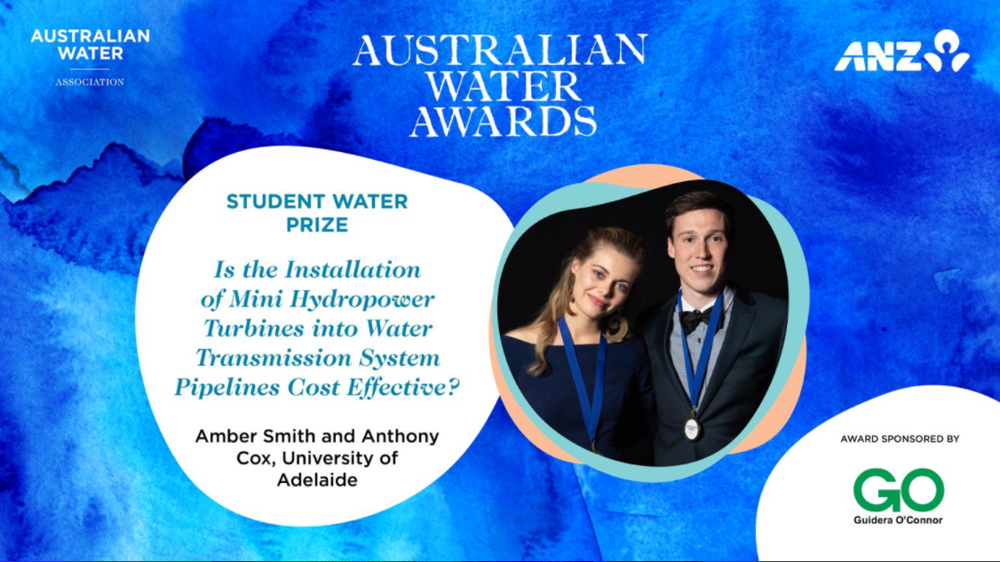 Amber and Anthony winners of the Student Water Prize
