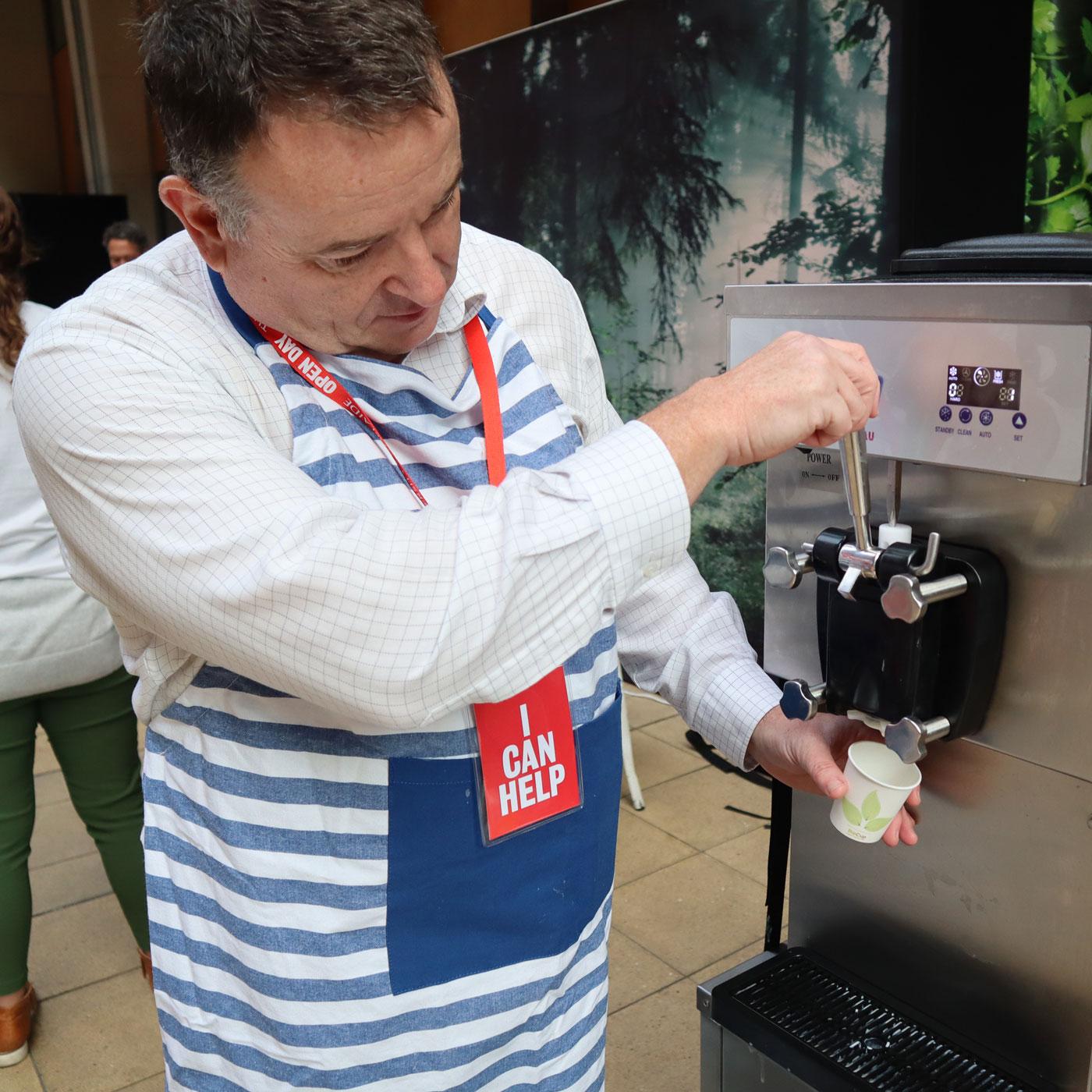 John Carragher and potato icecream