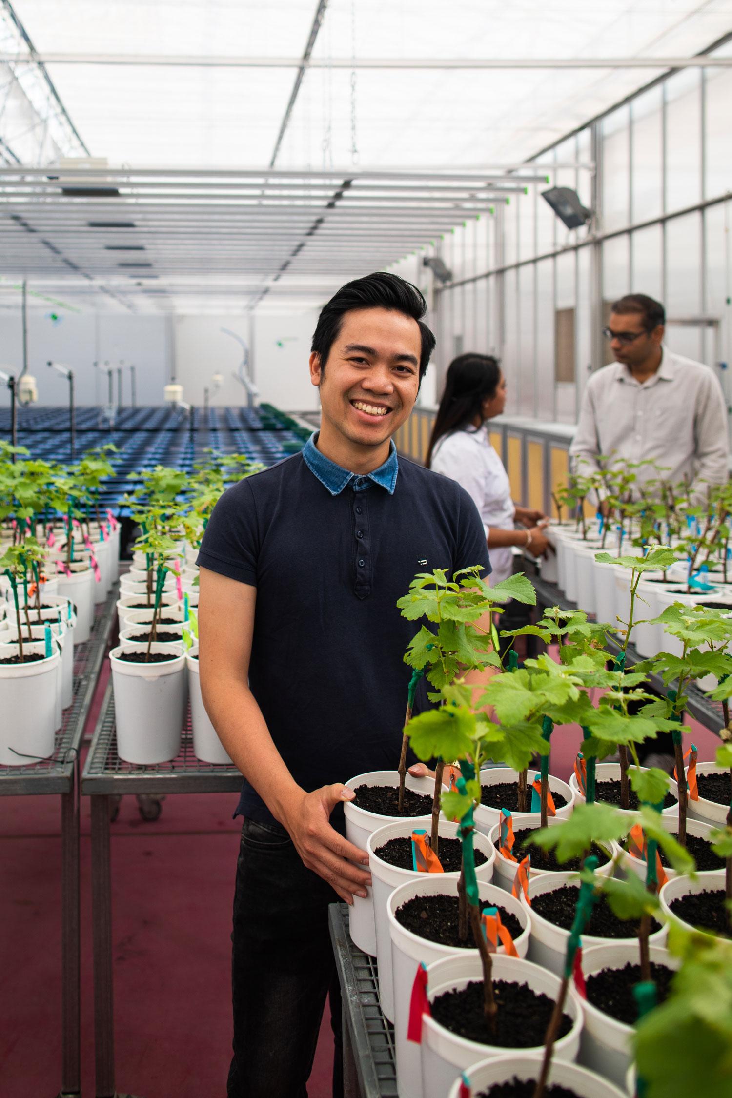 Viticulture student