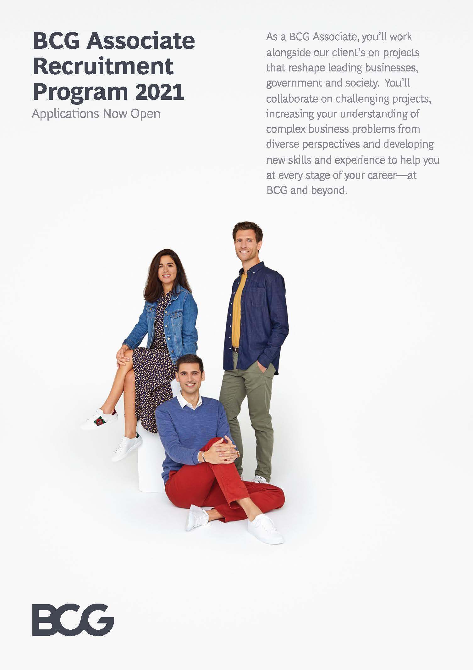 BCG GRaduate flyer