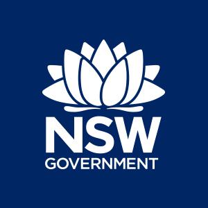 NSW GOvernment Blue Waratah logo