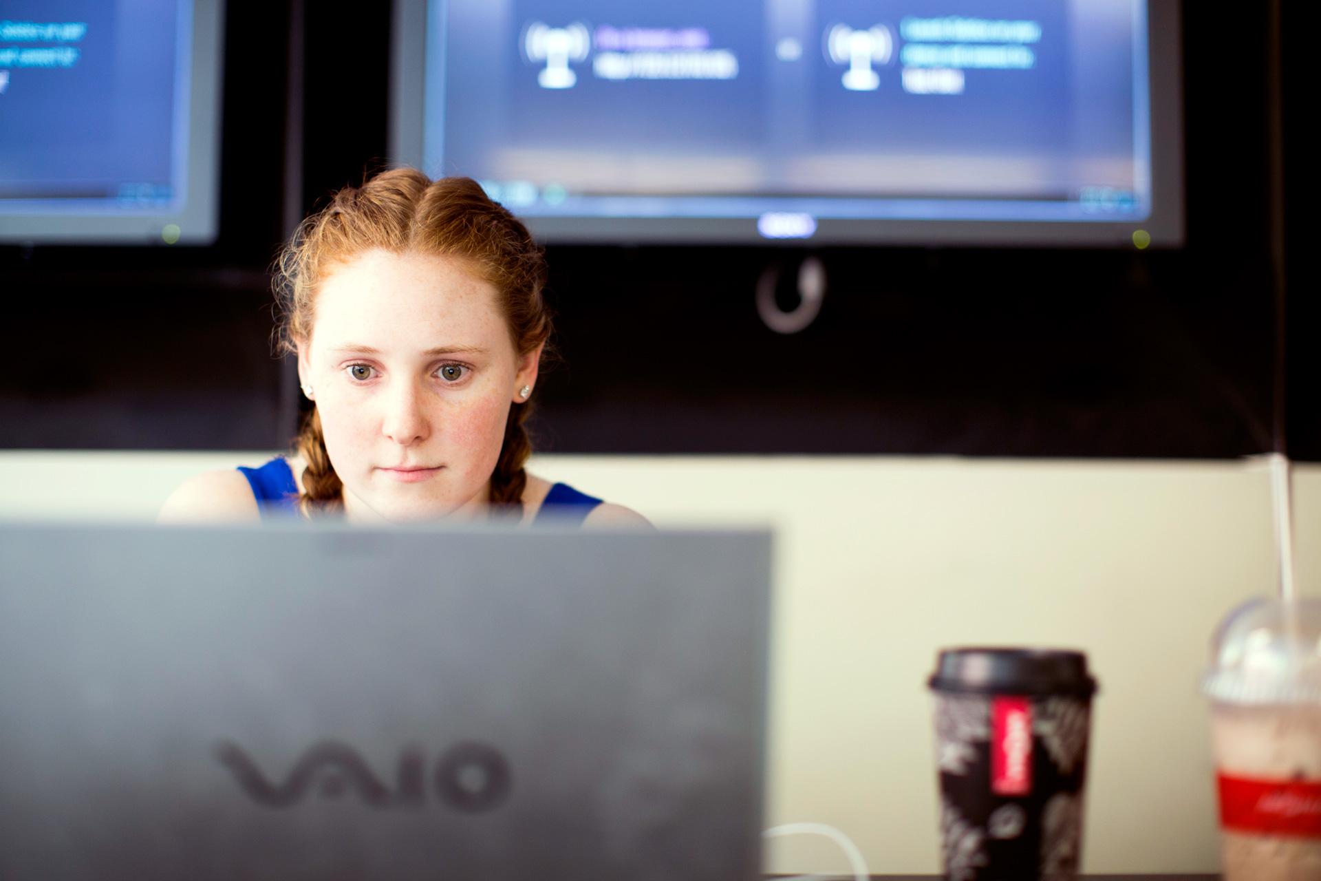 Computer Caitlin Selway student