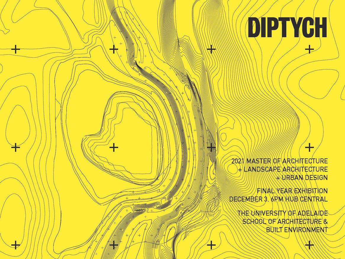 yellow image with black squigles