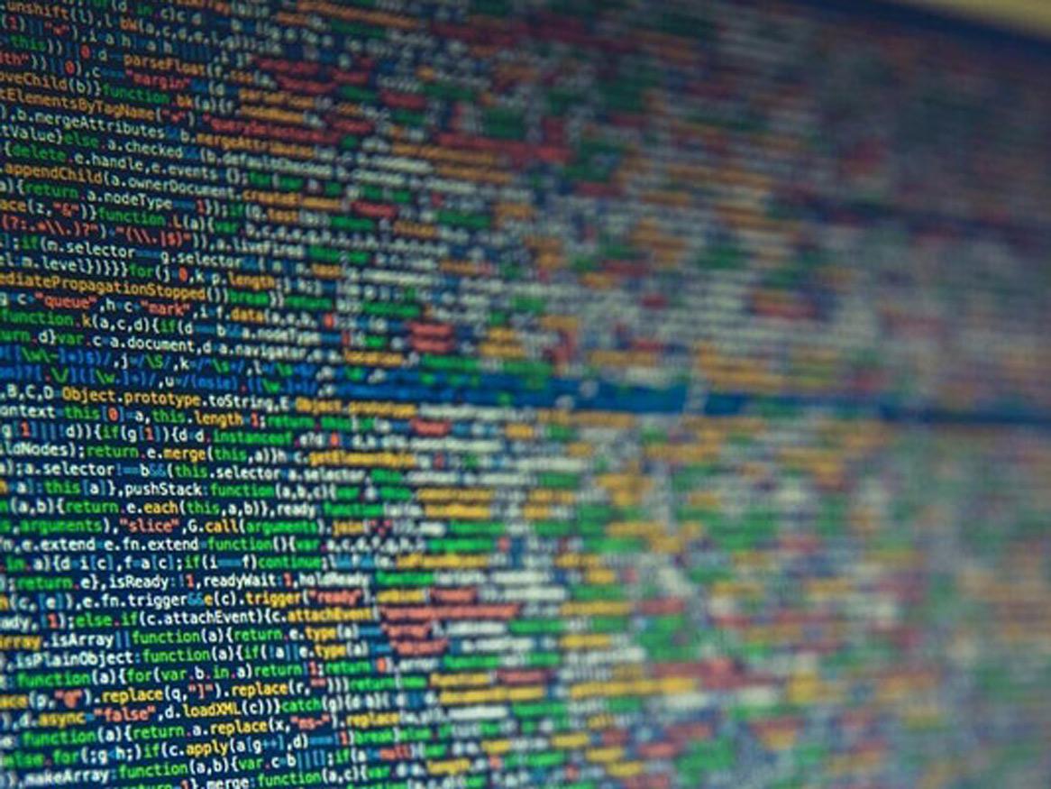 image of computer screen with code