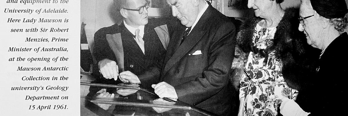 Mawson collection opening 1961