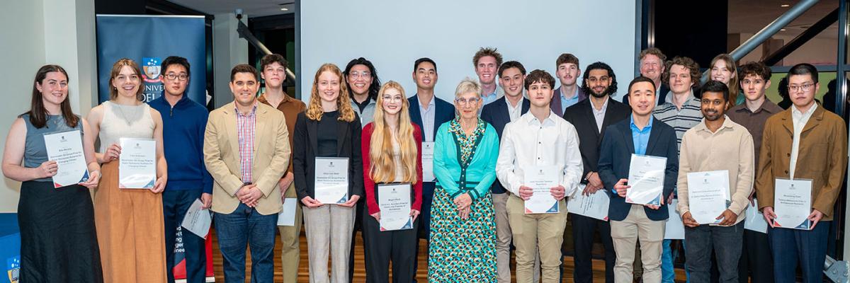 All winners from the 2025 School of Architecture and Civil Engineering Prize Ceremony