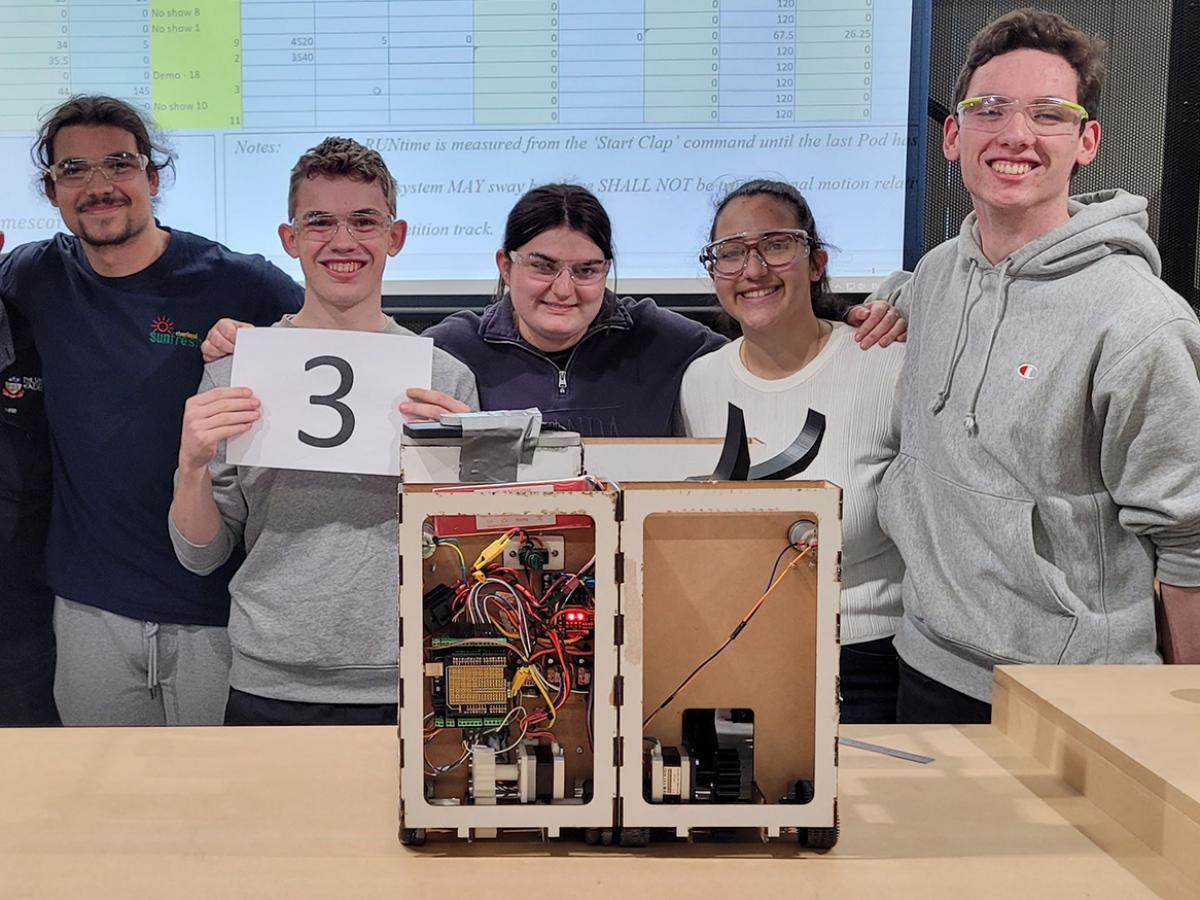 Finalists from the School of Electrical and Mechanical Engineering