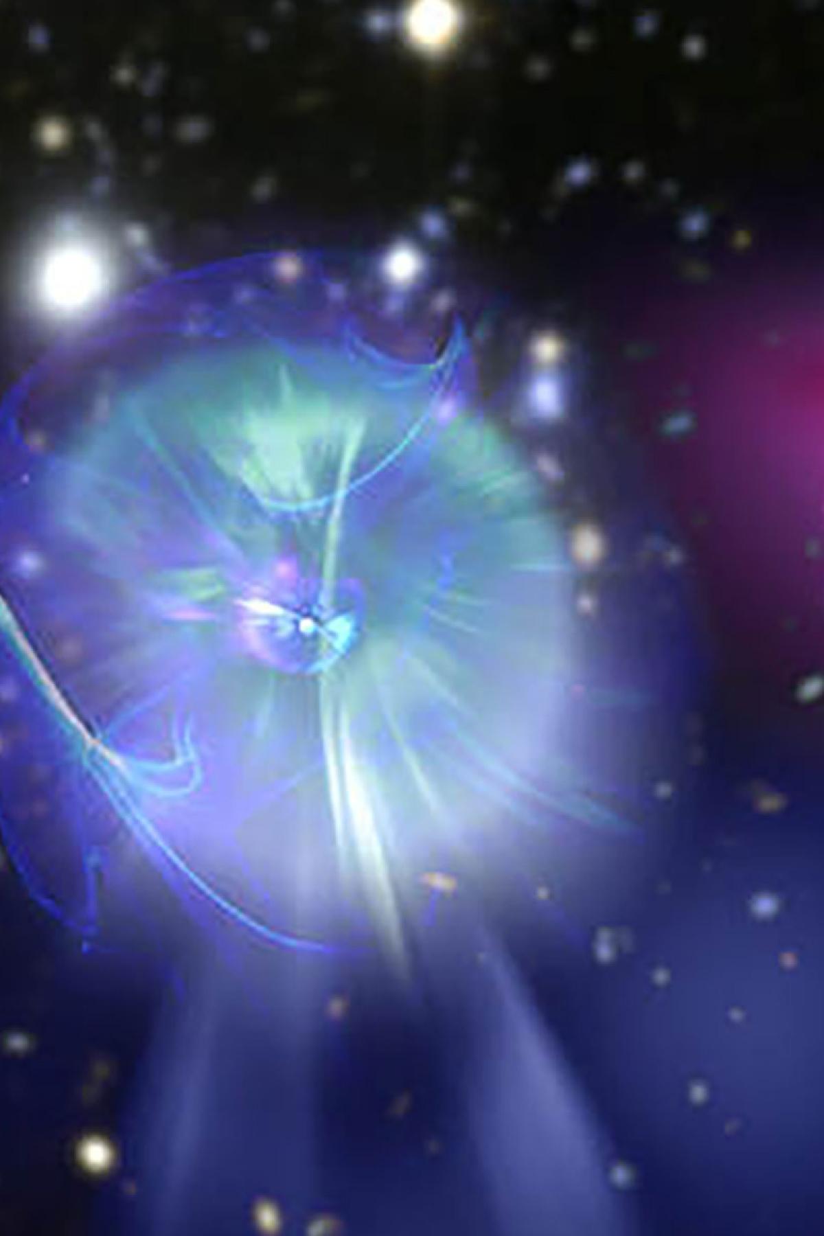 A graphical representation of a supernova