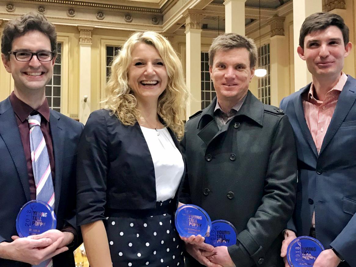 2018 South Australian Young Tall Poppy Science Award winners