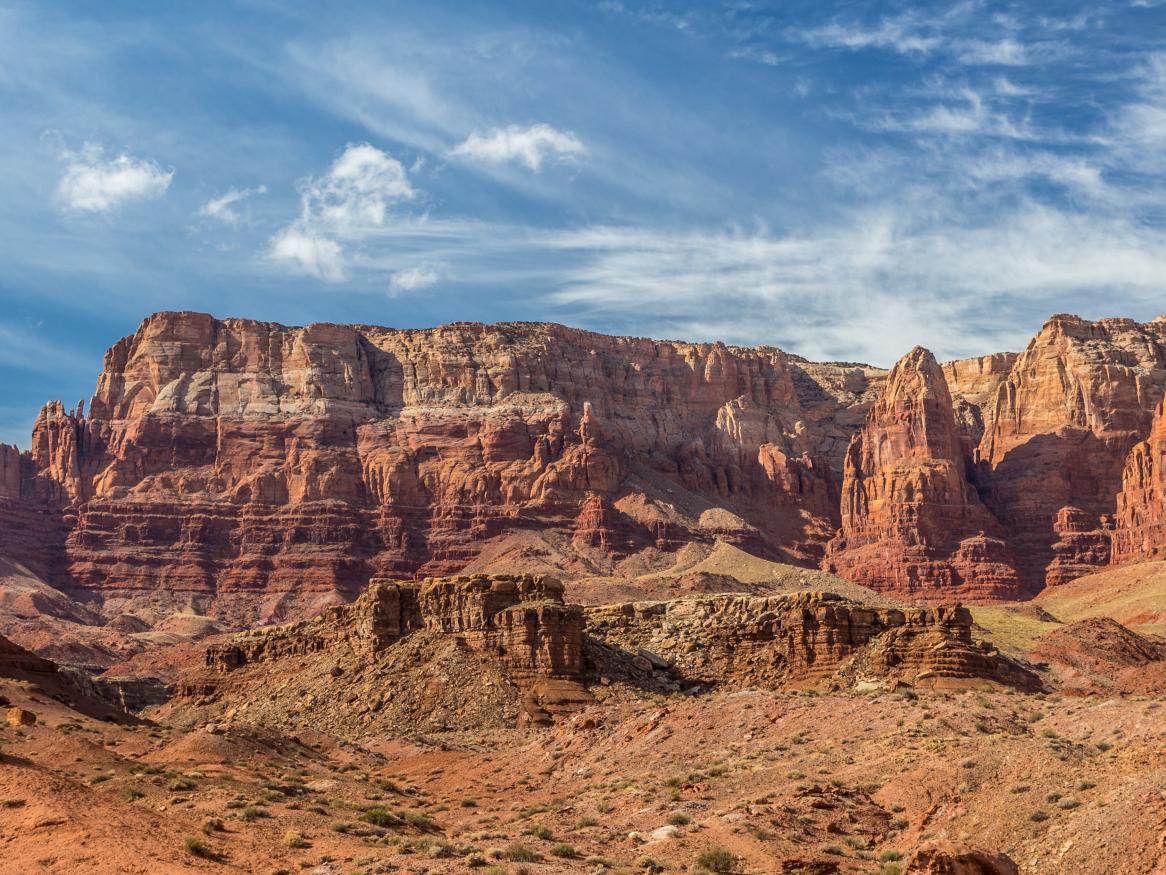 Rocks contain a layer-by-layer record of the history of our planet. Fred Moore/flickr, CC BY-NC